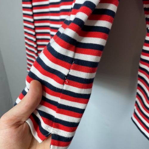 Orlebar braunes Herren Rundhals Langarm gestreiftes T-Shirt Größe M - Bild 9 von 11