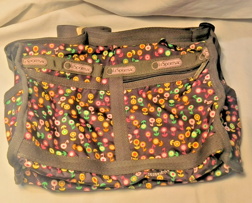 Borsa LeSportsac Brown Paisley con cerniera, tracolla in tessuto, ferramenta in metallo - Foto 3 di 5