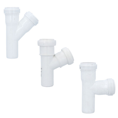 T-Stück Kunststoff HT-Rohr Installation Abwasser 50 32 mm Weiß Abzweig NEU