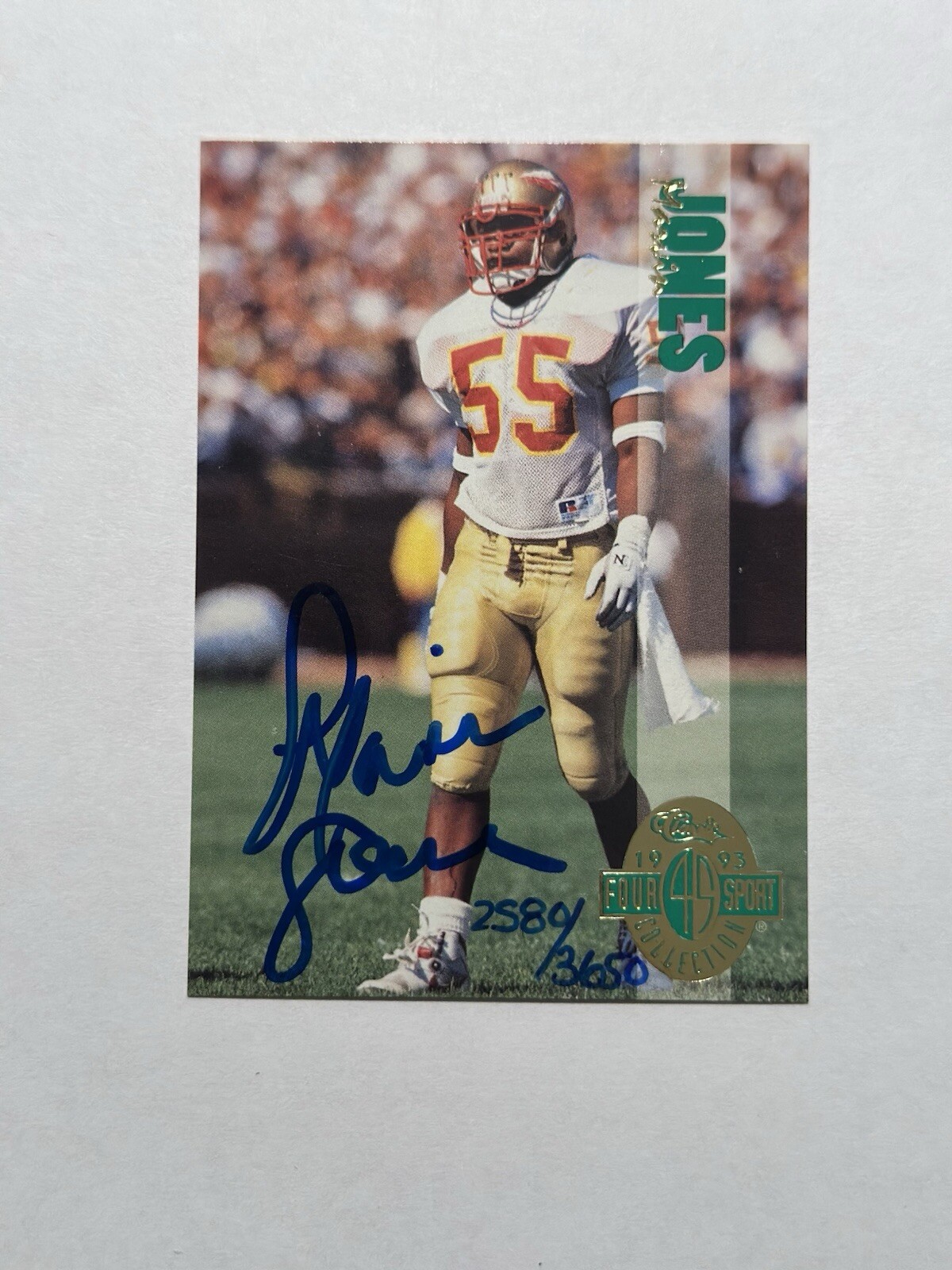 1993 Classic Four Sport Collection - Autographs Marvin Jones 2580/3650 (AU, RC)