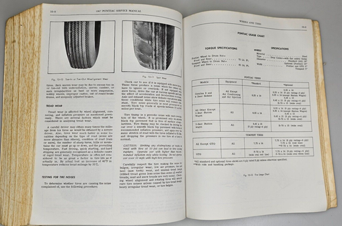 Original Factory Service Manual for 1967 Pontiac Full Size and  Tempest - Picture 6 of 8