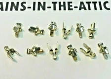 LIONEL STANCHION BRASS HANDRAIL STANCHION SET = 12EA FOR O GAUGE & STANDARD NEW