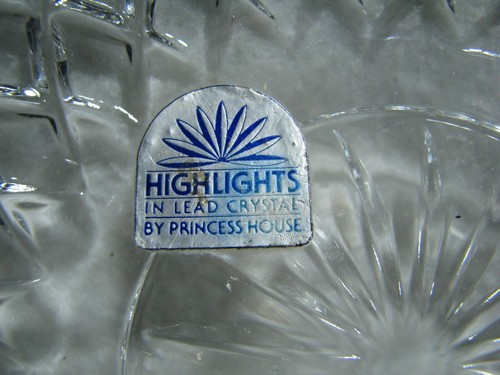 Princess House Bleikristall Schale Schale 7" mit Aufkleber - Bild 3 von 7