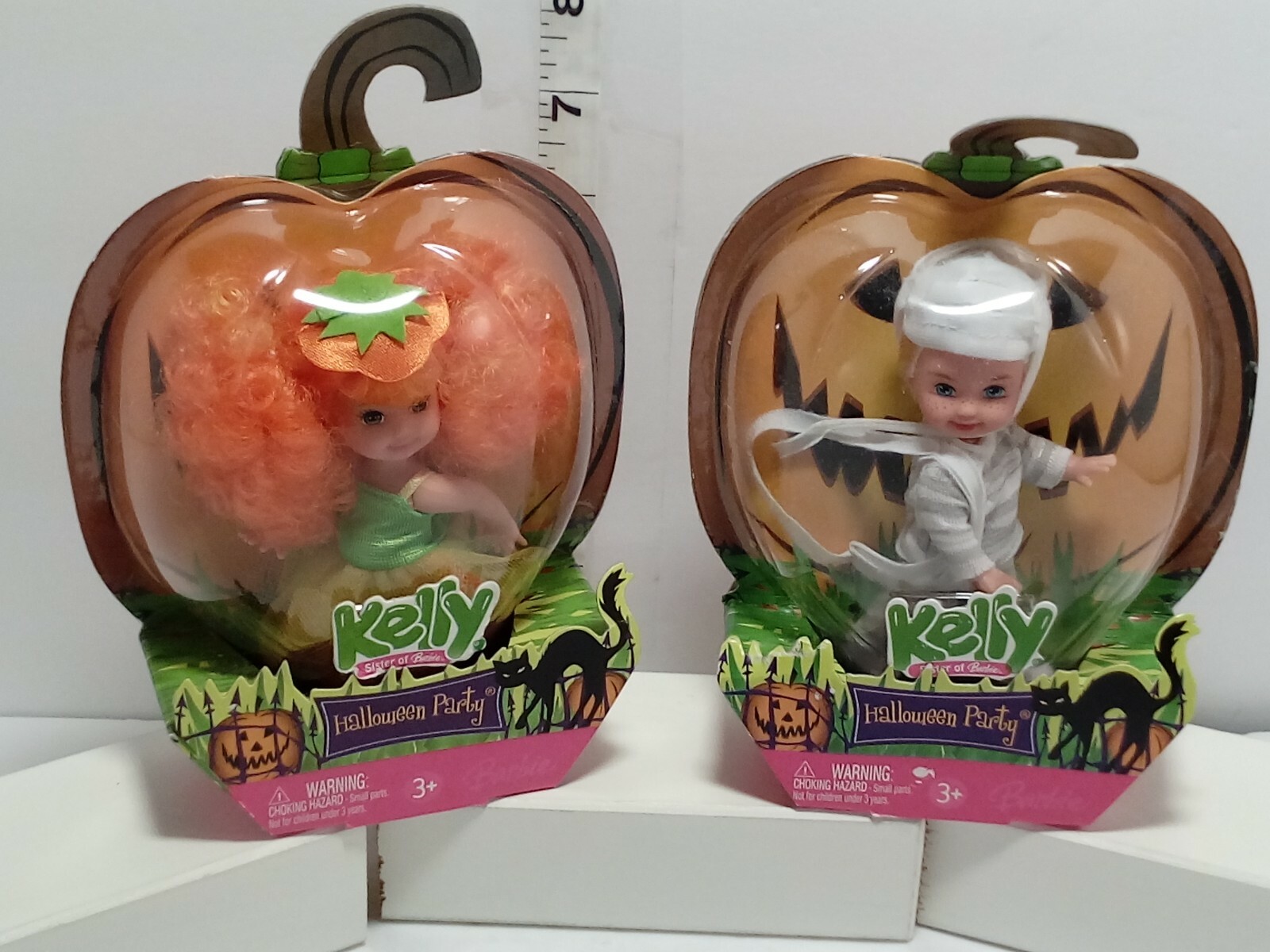 2006 Barbie Kelly Halloween Party Doll Kelly as a Pumpkin with Orange Hair MIB