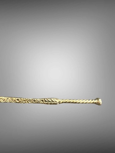 Cucchiaio per annata in argento sterling placcato oro incoronazione antico ornato - Foto 4 di 8