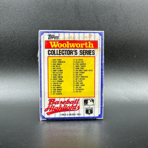 Lot of 4 80-90s Topps Woolworth Kay-Bee Baseball Set Packs 33 Cards Sealed - Picture 3 of 9