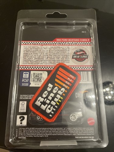 HOT WHEELS RLC 2023 MEMBERSHIP CAR 93 FORD COBRA R INCL. PIN & PATCH - Bild 2 von 2