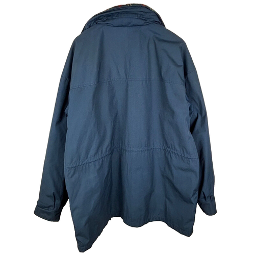 VTG WOOLRICH Men’s Hooded Zip/Snap Parka Jacket Barncoat Sz XL Wool Lined USA - Picture 7 of 12