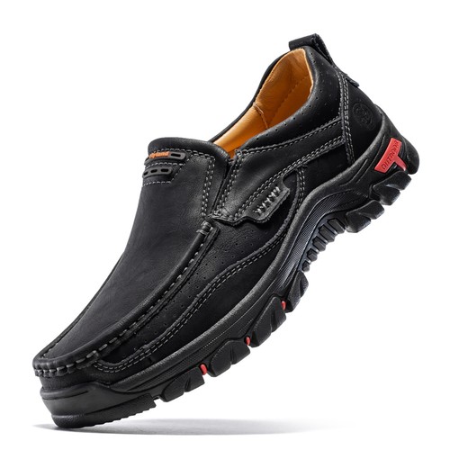 FLYLAND Hombres Moda Vintage Chukka Cuero Botines Hechos a Mano Informales Mocasines - Imagen 23 de 58