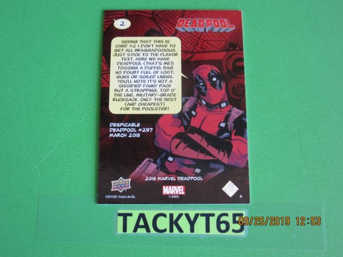 2018 (2019) MARVEL DEADPOOL SINGLE BASE CARD(S) NEW YOU CHOOSE - Picture 14 of 136