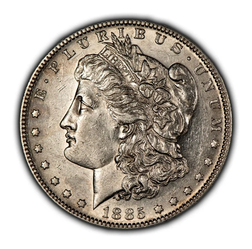 1885-S $1 Morgan Silver Dollar - Luster - Glassy AU/UNC Key Date - SKU-D5668