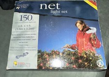 New Vintage Holiday Time 150 Count Multi-Color Net Light Set Christmas 6 x 4 Ft