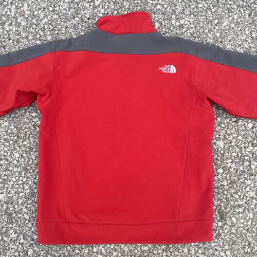 The North Face Apex Jacket Mens Large Red Gray Bionic Windstop Preppy Outdoor - Picture 14 of 15