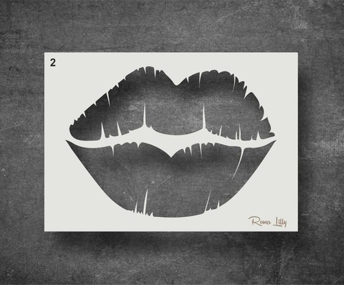 Lips wall art and home decor stencils. Arts and Crafts. Various Designs & Sizes - Picture 6 of 10
