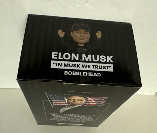 Elon Musk DARK MAGA Bobblehead Make America Great Again DOGE - Picture 5 of 5