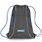 Sparco Backpack Grey/Blue Drawstring Closure Zipped Side Pockets