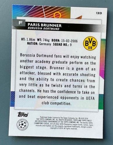 2023-24 Topps Finest UEFA Club base cards & refractors Pick your Card(s) - Picture 158 of 172