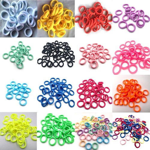 50 Pcs Girls Hair Band Nice-Looking Colorful Rubber Band Hair Ring Headwear ṑ - Picture 3 of 56