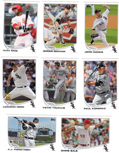 2013 Topps Series 1 2 Update White Sox Team Set Konerko Rios Dunn Sale Danks 30 - Picture 1 of 3