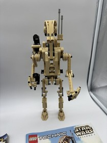 2 LEGO Star Wars Technic Battle Droids 8012 and 8001 both sets 100% Complete 