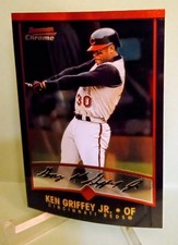 2001 Bowman Chrome #107 Ken Griffey Jr. - Cin. Reds.Gradable. Nrmt/Mt.No Dings