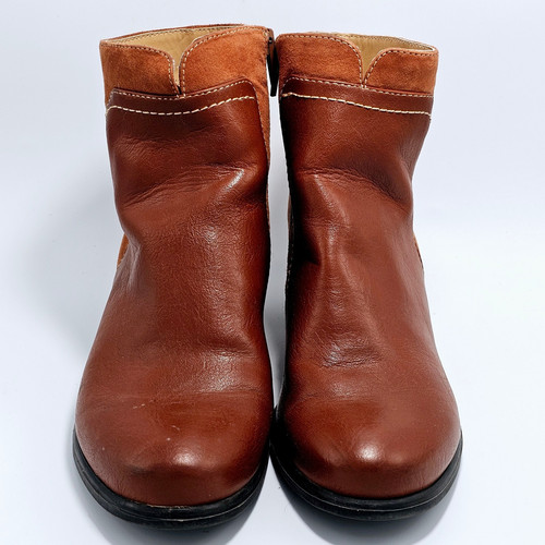 Scarpa donna Naturalizer Bootie misura 6,5 M marrone tomaia in ecopelle - Foto 1 di 10