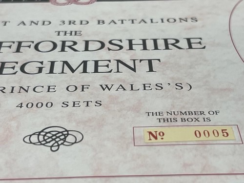 W Britains 5194 Staffordshire Regiment Limited Edition No. 0005/4000 MIB - Bild 9 von 10