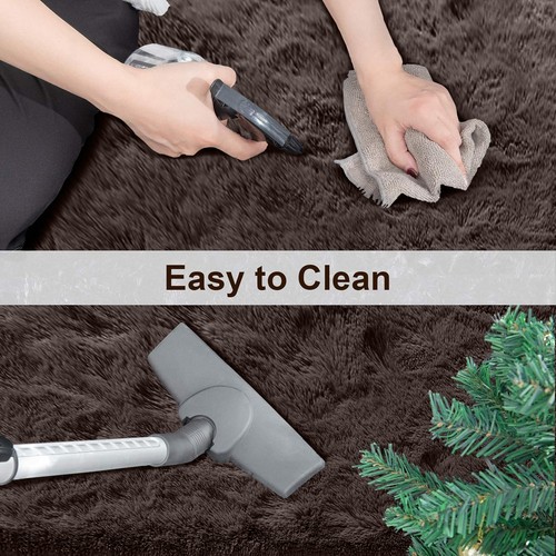 Shaggy Fluffy Area Rug Floor Mat Anti-Slip Super Soft Living Room Bedroom Carpet - Picture 4 of 44