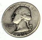 #  C2784   WASHINGTON   QUARTER   COIN,    1944-D