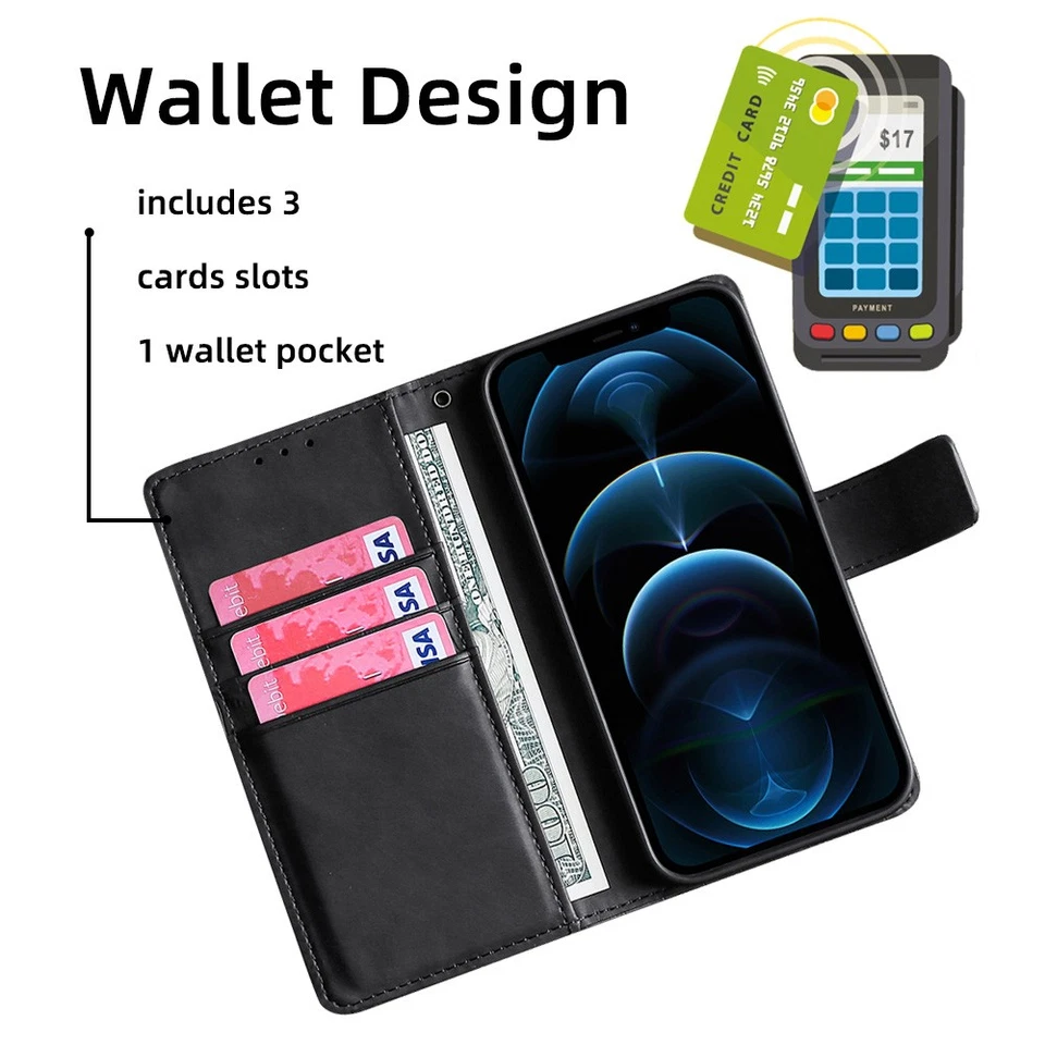 Wallet Phone Case For Oneplus Nord CE 5G CE2 CE4 CE3 Lite 5G Flip Leather Cover - Image 2 of 4