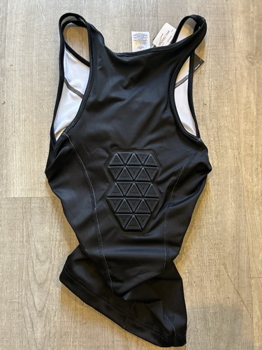 Adidas Mens Compression Padded Aeroready Tank Shirt Size Medium Black $80 IM3592 - Foto 3 di 4