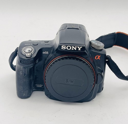 Sony Alpha SLT-A55 16.2MP Digital SLR Camera - Black - Good for parts - Picture 1 of 10