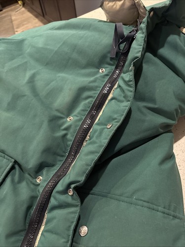Vintage REI Co-op Down Puffer Jacket Mens Large Green Hooded Parka Seattle 70s - Bild 19 von 19