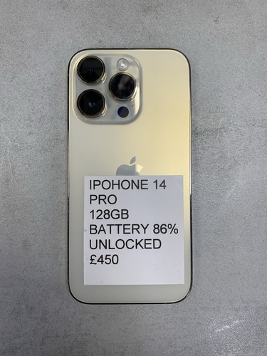 Smartphone iPhone 14 Pro 128GB Dorado Desbloqueado - Imagen 1 de 12