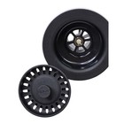 Elkay LKQS35BK Polymer Drain Fitting with Removable Basket Strainer - Black