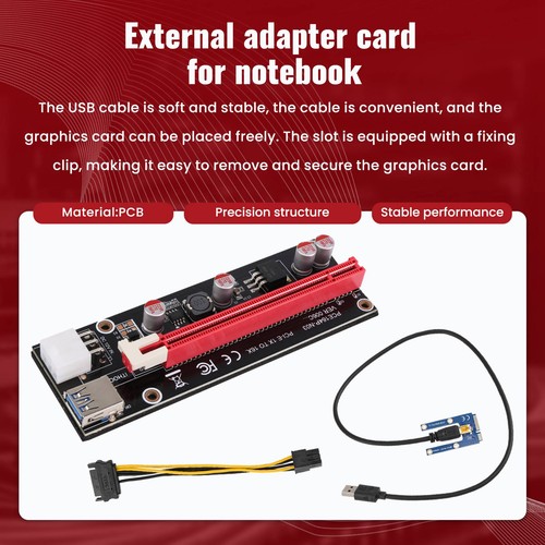 PCIe zu PCI Express 16X Riser für Laptop Externe Grafik Karte Min9962 - Afbeelding 7 van 8