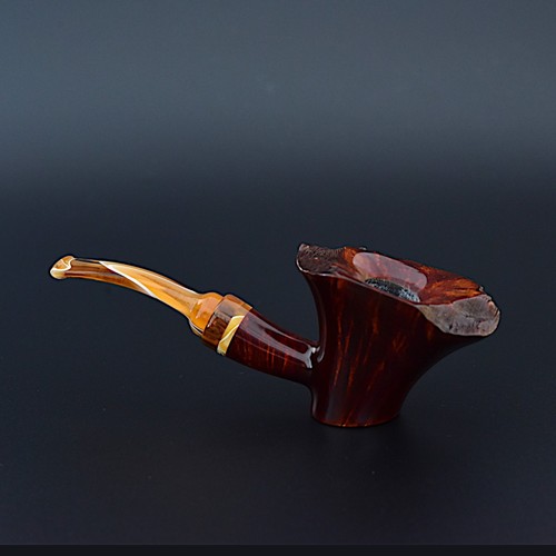 Bruyère Pfeife Freehand Unikat Holz Bruyère Pfeife Handwerk Handarbeit selten smoking pipe - Bild 3 von 9