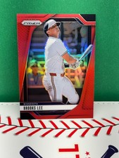 2025 Panini Prizm Baseball Brooks Lee #253 Red Prizm 048/299