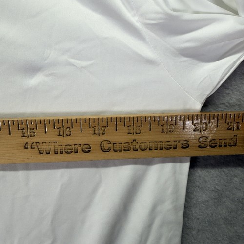 Camisa polo Collars & Co cuello de vestir para hombre pequeña blanca rendimiento elástica - Imagen 5 de 7