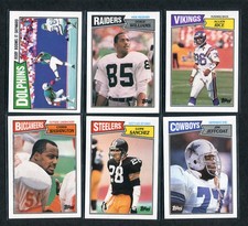 1987 Topps Football Nm/mt Clean #201-396 Complete Your Set You Pick