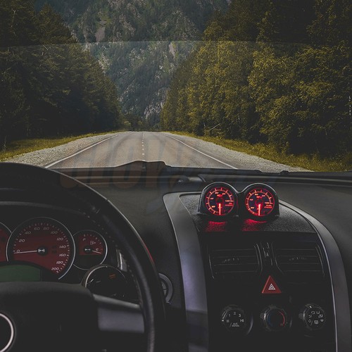 GlowShift 2004-2006 Pontiac GTO Dual Dashboard Gauge Package with Black 7 Color - Picture 2 of 5