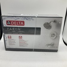Delta Faryn Single-Handle 5-Spray Tub and Shower Faucet Brushed Nickel 144822-SS