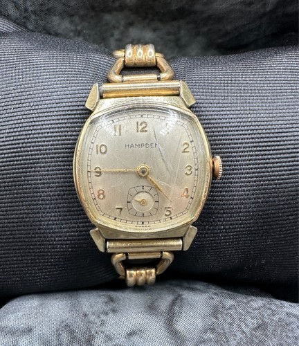 Hampden Vintage Deco Ladies Swiss Mechanical Wrist Watch RUNS