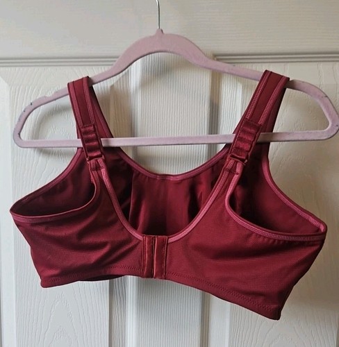 Wacoal Simone Sport Underwire Bra 855170 40DD Red Adjustable Support Comfort - Picture 2 of 6