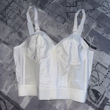 VTG Exquisite Bullet Bra Corset Bustier Cincher 42B Pin Up Lingerie