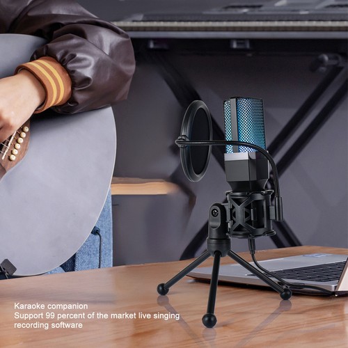 Usb Gaming Microphone Professional Cardioid Pickup Pc Computer Microphone Wi AM - Afbeelding 23 van 24
