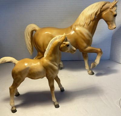  Breyer Vintage 1960 s Glossy Family Arabian Mare Foal Horse Set Look!  