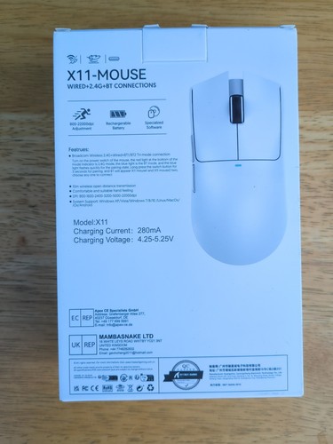 ATTACK SHARK X11 Gaming Mouse with Magnetic Charging Dock - Picture 2 of 16
