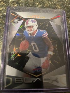 2024 Panini Black - Rookies Keon Coleman #162 Gold /10 (RC)