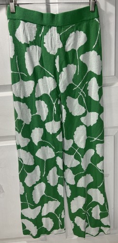Diane Von Furstenberg Wide Pants Womens Sz Small (actual 26x27) Floral High Rise - Picture 2 of 8